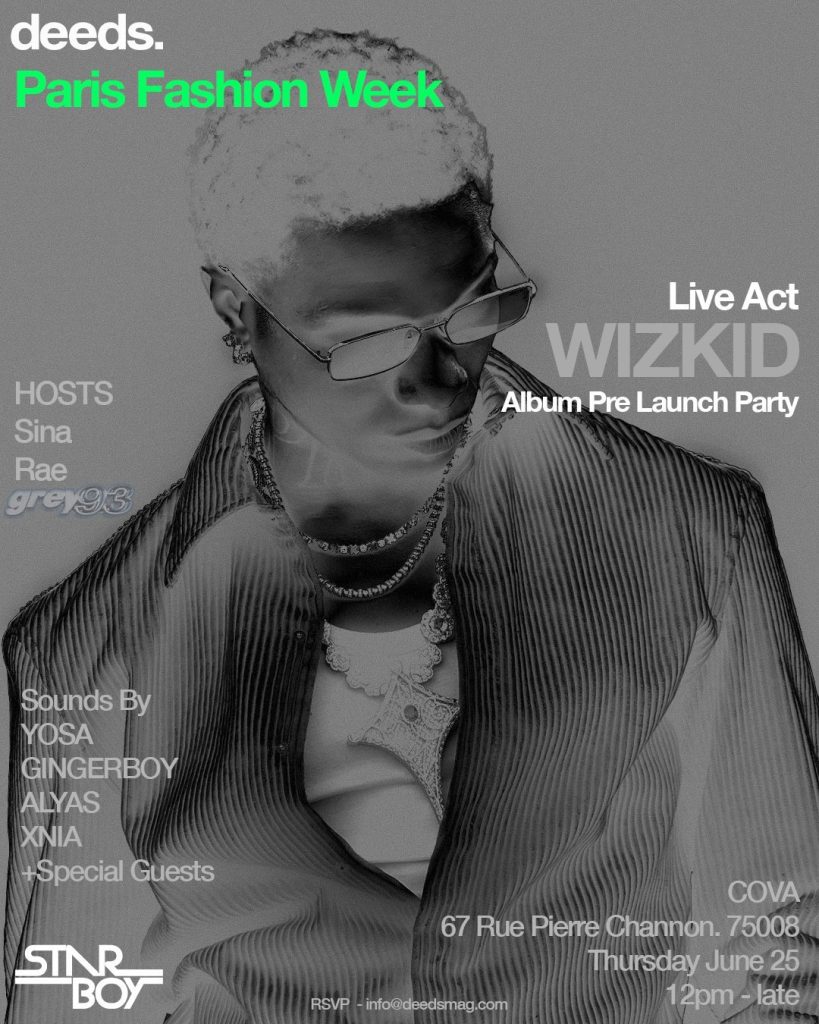 Wizkid Set for Album Pre-Release Party (With Deeds)